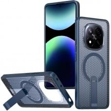 Чохол TPU Breeze with MagSafe stand для Xiaomi Redmi Note 14 Pro 4G/5G Blue