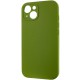 Чохол Silicone Case Full Camera Protective (AA) NO LOGO для Apple iPhone 13 (6.1") Зелений / Dark Olive