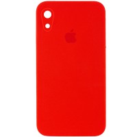 Чохол Silicone Case Square Full Camera Protective (AA) для Apple iPhone XR (6.1") Червоний / Red
