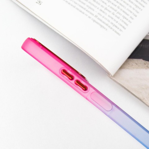 Чохол TPU+PC Fresh sip series для Xiaomi Redmi Note 12 4G Синій / Рожевий