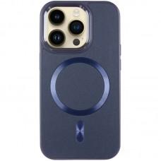 Шкіряний чохол SnapCase with MagSafe для Apple iPhone 16 Pro (6.3") Dark Blue