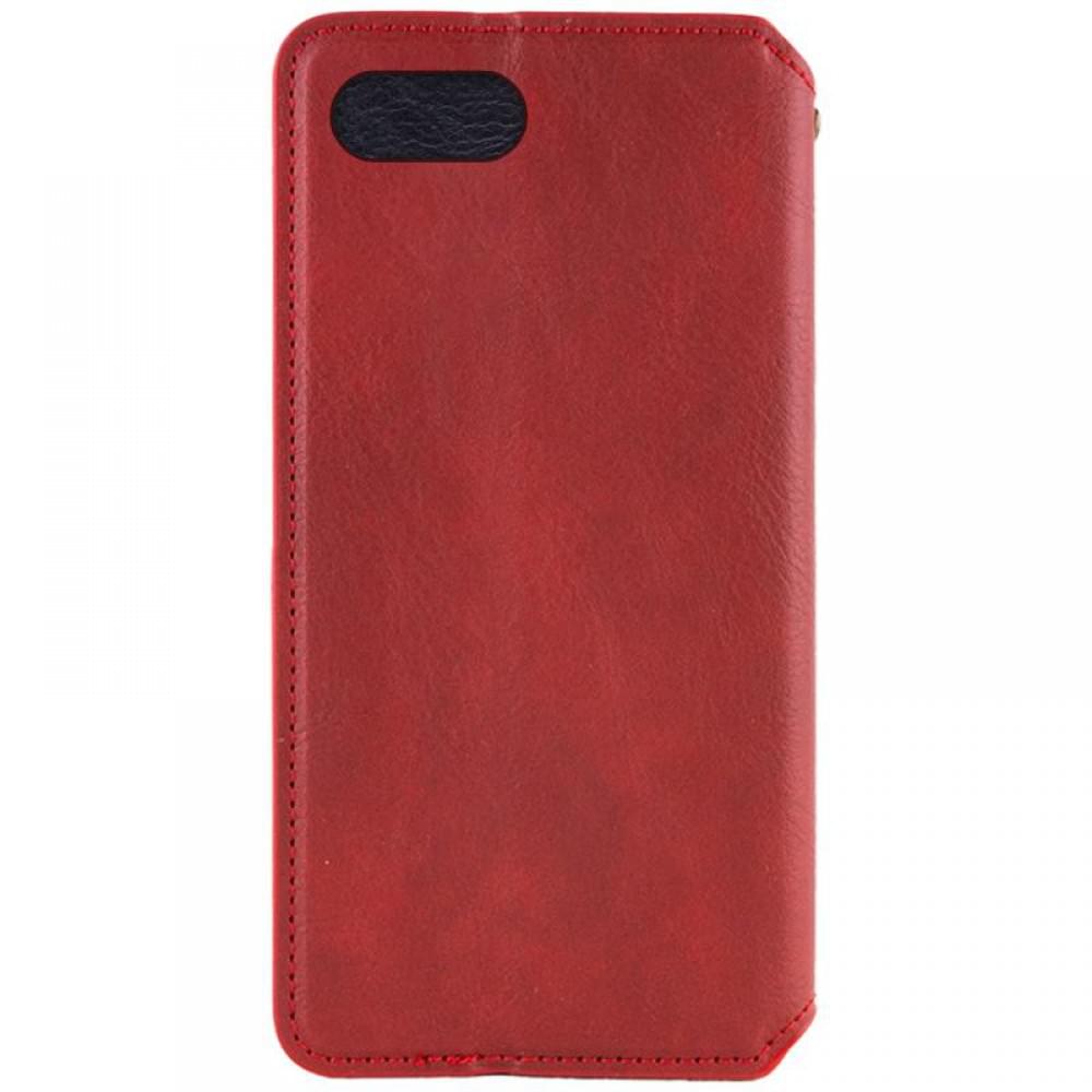 Шкіряний чохол-книжка GETMAN Cubic (PU) для Apple iPhone 7 / 8 / SE (2020) (4.7") Червоний