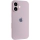 Чохол Silicone Case Full Camera Protective (AA) для Apple iPhone 16 (6.1") Рожевий / Chalk Pink