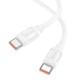 Дата кабель Hoco X115 Surpass Type-C to Type-C 240W (1m) White
