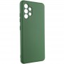 Чохол Silicone Cover Lakshmi Full Camera (A) для Samsung Galaxy A32 4G Зелений / Dark green