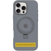 Чохол Silicone Case Full Protective with Ring для Apple iPhone 16e (6.1") Grey