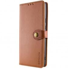 Шкіряний чохол-книжка GETMAN Gallant (PU) для Samsung Galaxy A17 4G/5G Коричневий