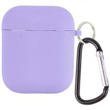 Силиконовый футляр с микрофиброй для наушников Airpods 1/2