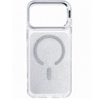 Чохол TPU+PC Jewel Sparkle with MagSafe для Apple iPhone 17 Pro (6.3") Diamond White