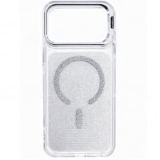 Чохол TPU+PC Jewel Sparkle with MagSafe для Apple iPhone 17 Pro (6.3") Diamond White