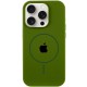 Чохол Silicone Case Full Protective (AA) with MagSafe для Apple iPhone 16 Pro (6.3") Зелений / Dark Olive