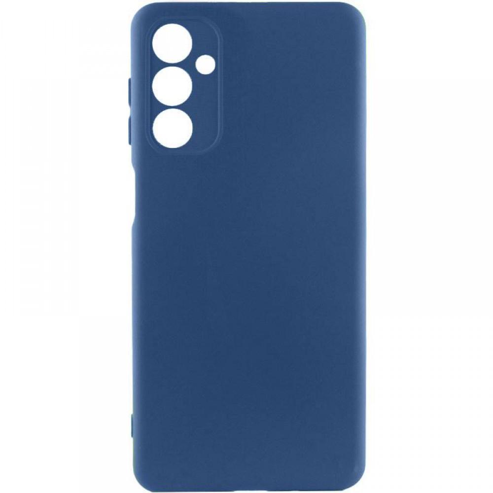 Чохол TPU GETMAN Liquid Silk Full Camera для Samsung Galaxy M34 5G Синій / Navy Blue