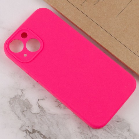 Чохол Silicone Case Full Camera Protective (AA) NO LOGO для Apple iPhone 15 (6.1") Рожевий / Barbie pink