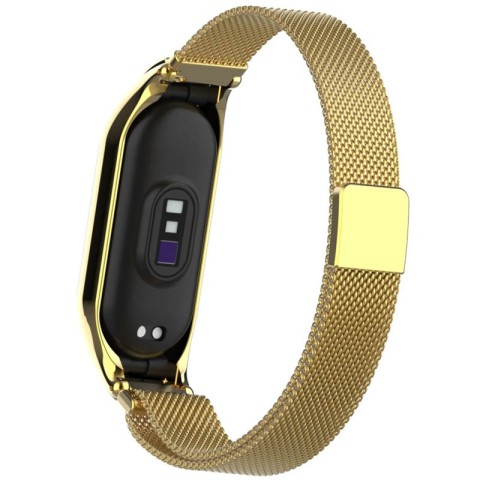 Ремінець Milanese Loop Design для Xiaomi Mi Band 3/4 Золотий