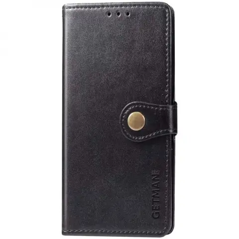 Шкіряний чохол-книжка GETMAN Gallant (PU) для Samsung Galaxy A21s Чорний