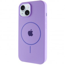 Чехол Silicone Case Full Protective (AA) with MagSafe для Apple iPhone 15 Plus (6.7")
