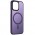 TPU+PC чохол Metal Buttons with MagSafe Colorful для Apple iPhone 14 (6.1") Темно-фіолетовий