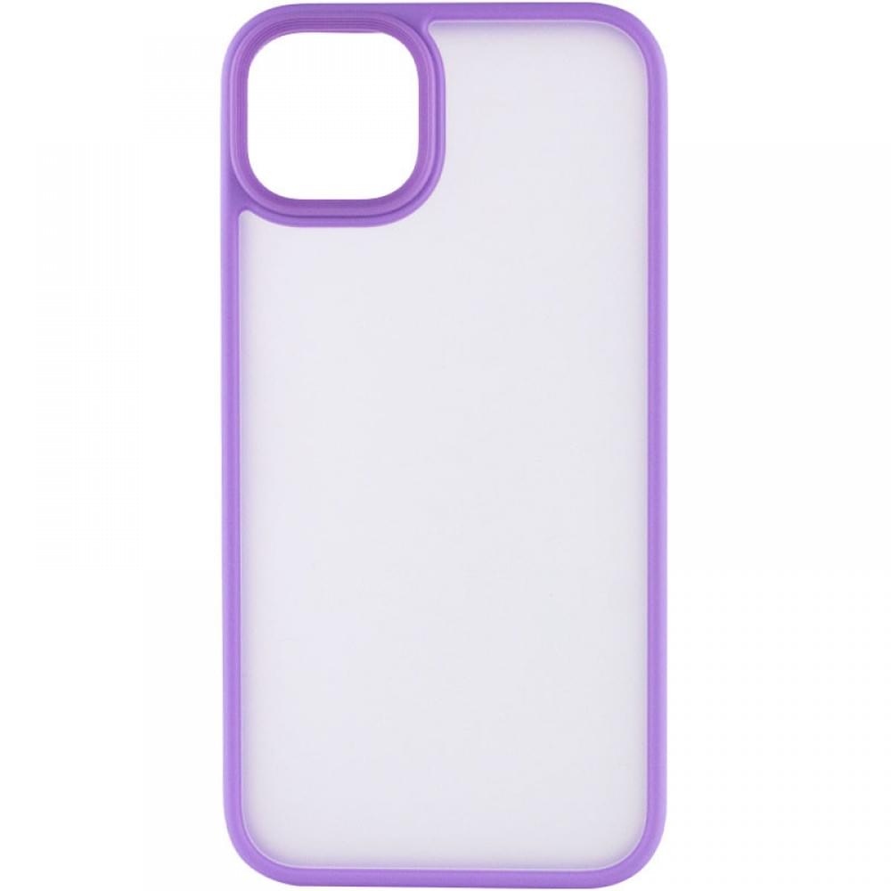 TPU+PC чохол Metal Buttons для Apple iPhone 14 (6.1") Бузковий