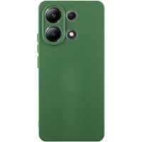 Чохол TPU GETMAN Liquid Silk Full Camera для Xiaomi Redmi Note 13 4G Зелений / Dark green