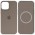 Чохол Silicone case (AAA) full with Magsafe and Animation для Apple iPhone 15 Plus (6.7") Коричневий / Clay