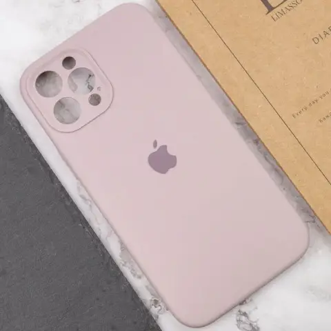 Чохол Silicone Case Full Camera Protective (AA) для Apple iPhone 12 Pro (6.1") Сірий / Lavender