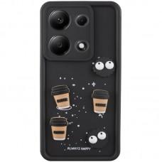 Чохол TPU Toys Case для Xiaomi Redmi Note 13 Pro 4G / Poco M6 Pro 4G Black / Always Happy