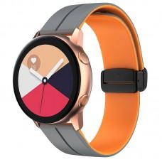 Силіконовий ремінець Classy для Smart Watch 20mm Grey / Orange