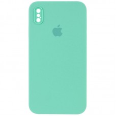 Чехол Silicone Case Square Full Camera Protective (AA) для Apple iPhone X / XS (5.8")