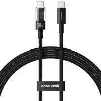 Дата кабель Baseus Gem Fast Charging Type-C to Type-C 100W (1m) (P10373000111) Cluster Black