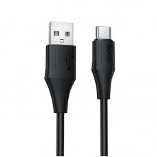 Дата кабель Hoco X124 Bien silicone USB to Type-C 3A (1m) Black