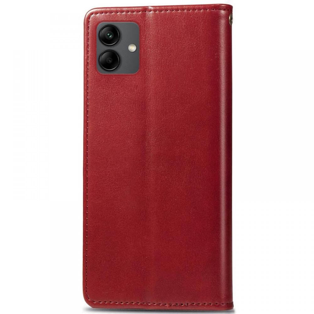 Шкіряний чохол-книжка GETMAN Gallant (PU) для Samsung Galaxy A05 Червоний