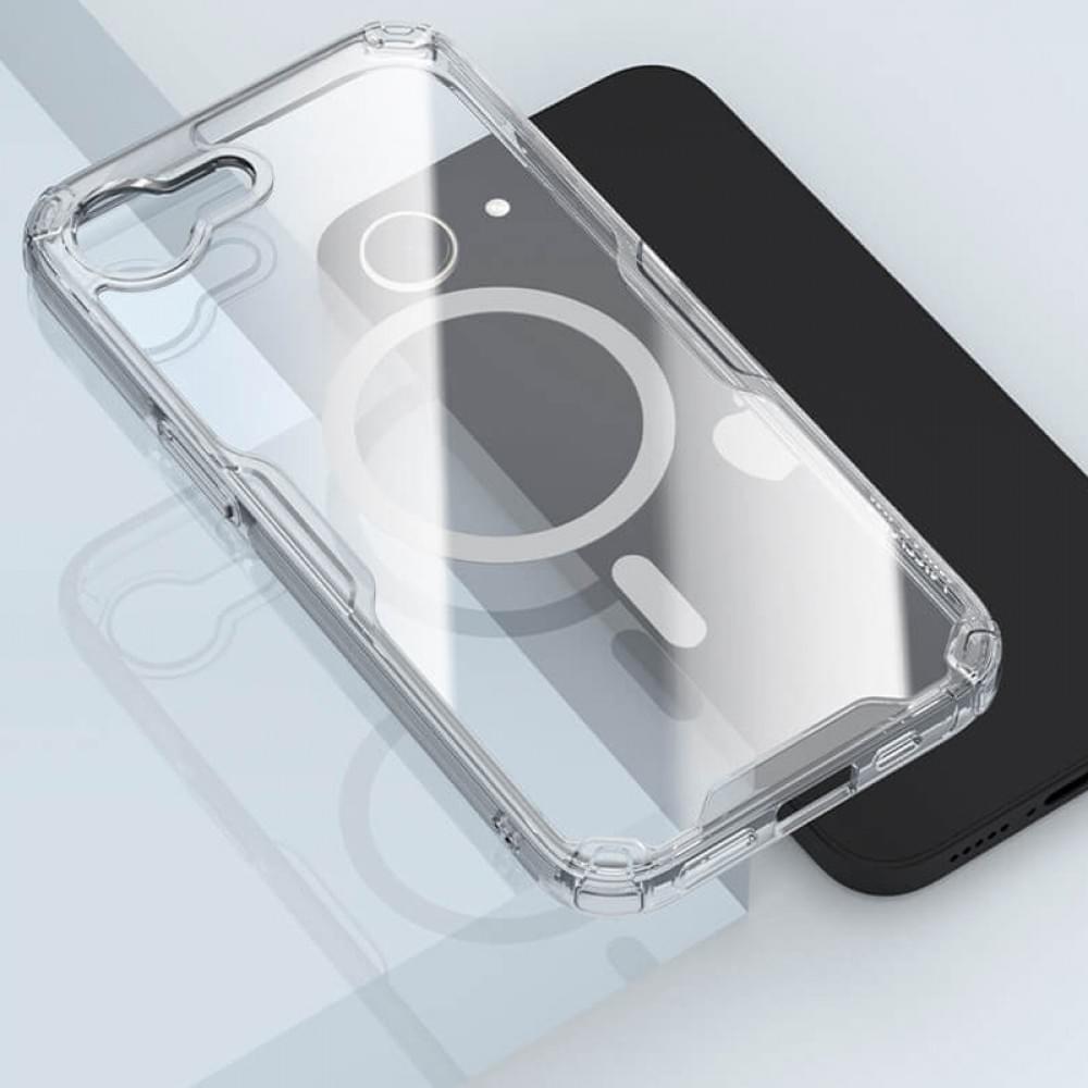 TPU чехол Nillkin Nature Pro Magnetic для Apple iPhone 16e (6.1")