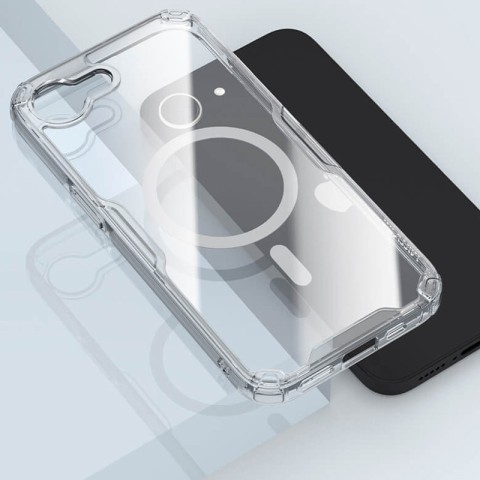 TPU чохол Nillkin Nature Pro Magnetic для Apple iPhone 16e (6.1") Безбарвний (прозорий)