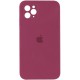 Чохол Silicone Case Square Full Camera Protective (AA) для Apple iPhone 11 Pro Max (6.5") Бордовий / Plum