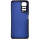 Чохол Silicone Cover Lakshmi Full Camera (AA) для Xiaomi Redmi Note 11 (Global) / Note 11S Синій / Midnight Blue