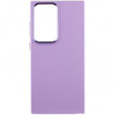 Шкіряний чохол Bonbon Leather Metal Style для Samsung Galaxy S23 Ultra Бузковий / Dasheen