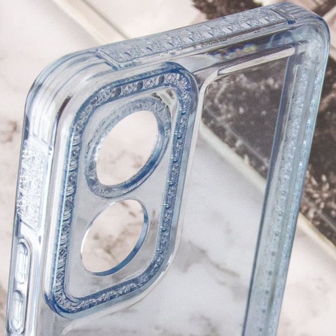 Чохол TPU Starfall Clear для Oppo A17 Блакитний