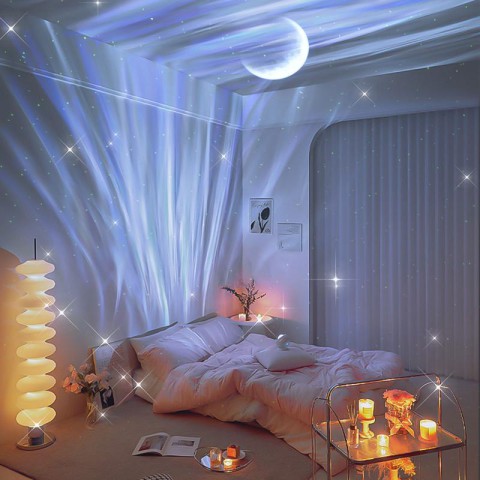 Проектор-нічник Galaxy Moon E24 2400 mAh White