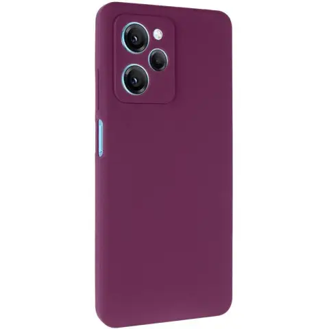 Чохол Silicone Cover Ummi Lakshmi Full Camera (AA) для Xiaomi Poco X5 Pro 5G Бордовий / Marsala