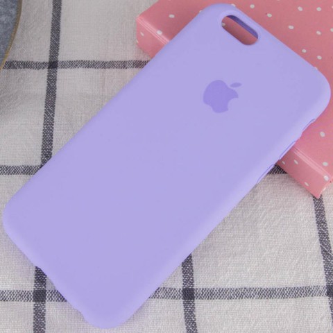 Чохол Silicone Case Full Protective (AA) для Apple iPhone 6/6s (4.7") Бузковий / Dasheen