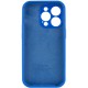 Чохол Silicone Case Full Camera Protective (AA) для Apple iPhone 15 Pro Max (6.7") Синій / Capri Blue