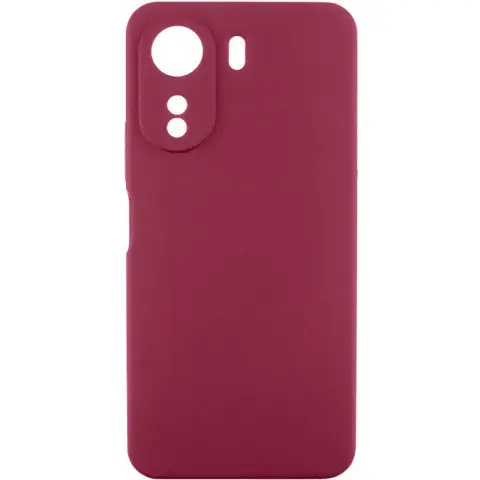 Чохол Silicone Cover Lakshmi Full Camera (AA) для Oppo A60 4G Бордовий / Marsala