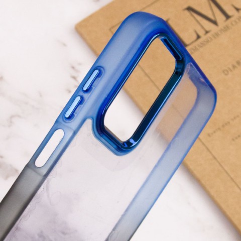 Чохол TPU+PC Fresh sip series для Realme C67 4G Чорний / Синій