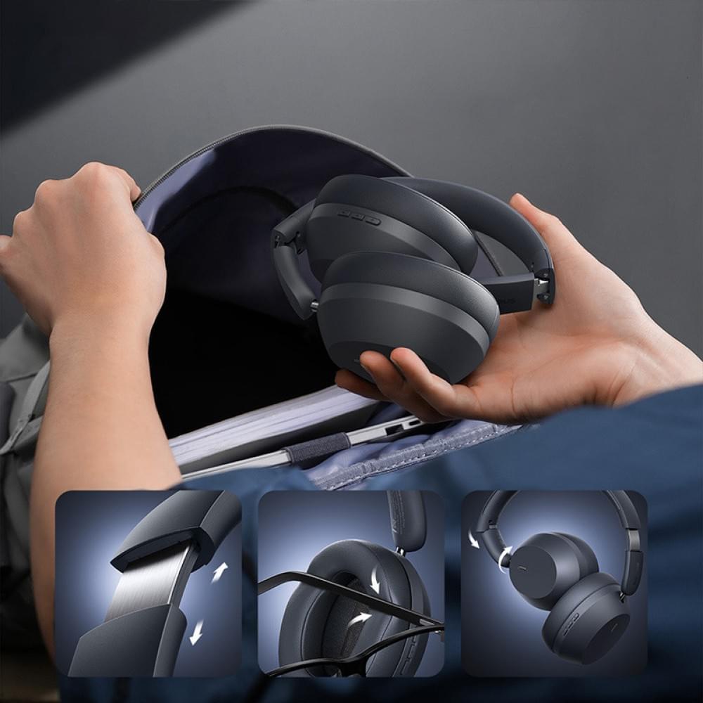 Накладні бездротові навушники Baseus Bass 35 Max (A00070800) Twilight Grey