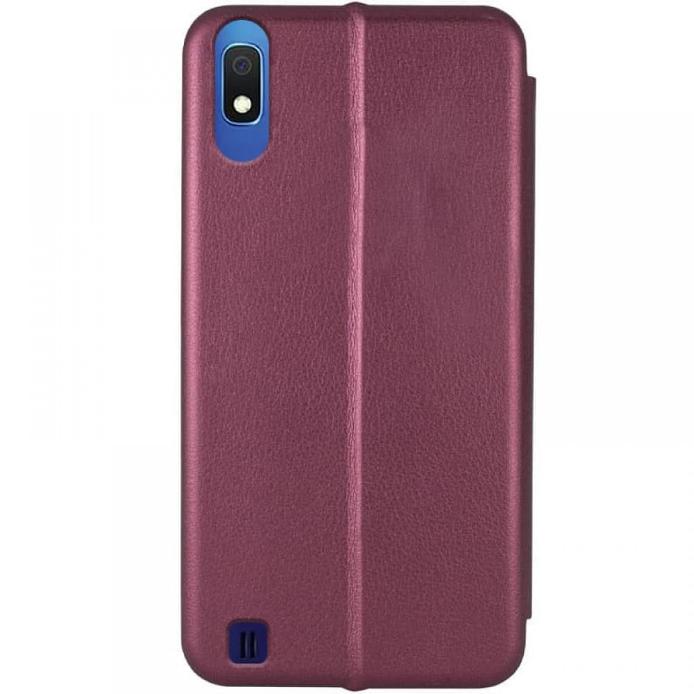 Шкіряний чохол-книжка Classy для Samsung Galaxy A10 (A105F) Бордовий