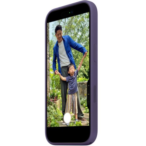 Чохол Silicone case (AAA) with Magsafe and Animation для Apple iPhone 17 (6.3") Purple Fog