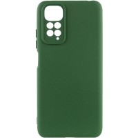 Чохол Silicone Cover Ummi Lakshmi Full Camera (AA) для Xiaomi Redmi Note 11 (Global) / Note 11S Зелений / Dark green