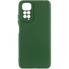 Чохол Silicone Cover Ummi Lakshmi Full Camera (AA) для Xiaomi Redmi Note 11 (Global) / Note 11S Зелений / Dark green