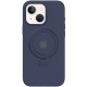Чохол Silicone Case Full Protective with Ring для Apple iPhone 13 / 14 (6.1") Dark Blue