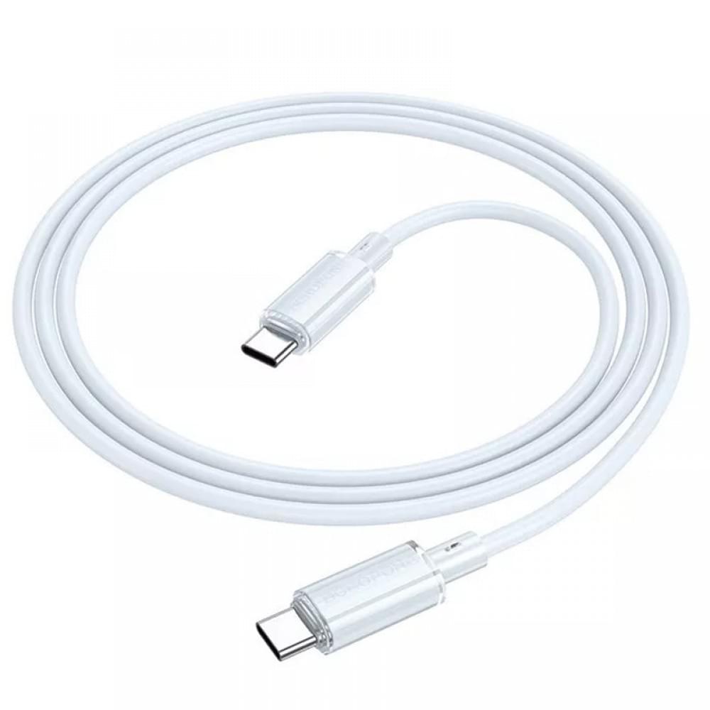 Дата кабель Borofone BX112 Lemon Type-C to Type-C 60W (1m) Blue